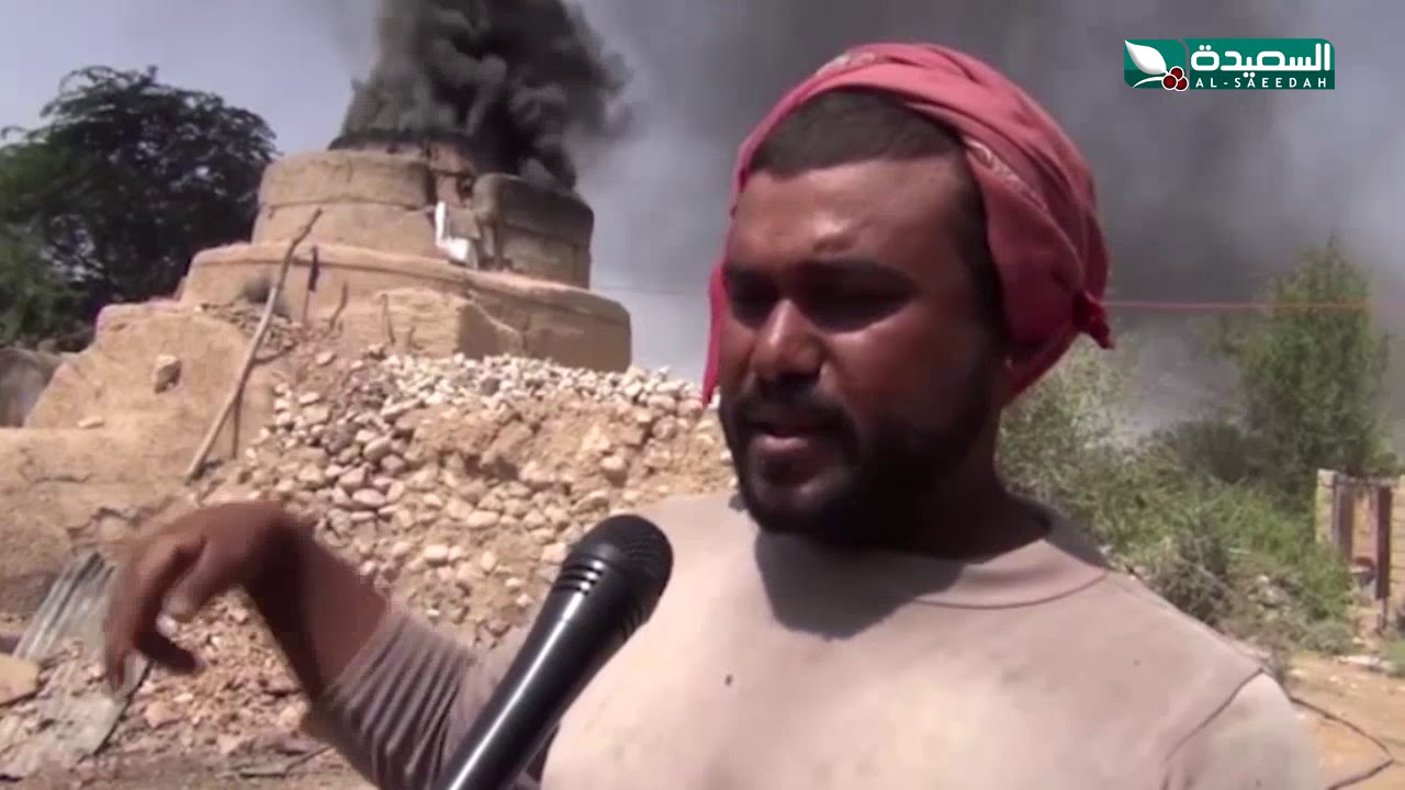 صناعة النورة في حضرموت..  مهنة لها خصوصيتها