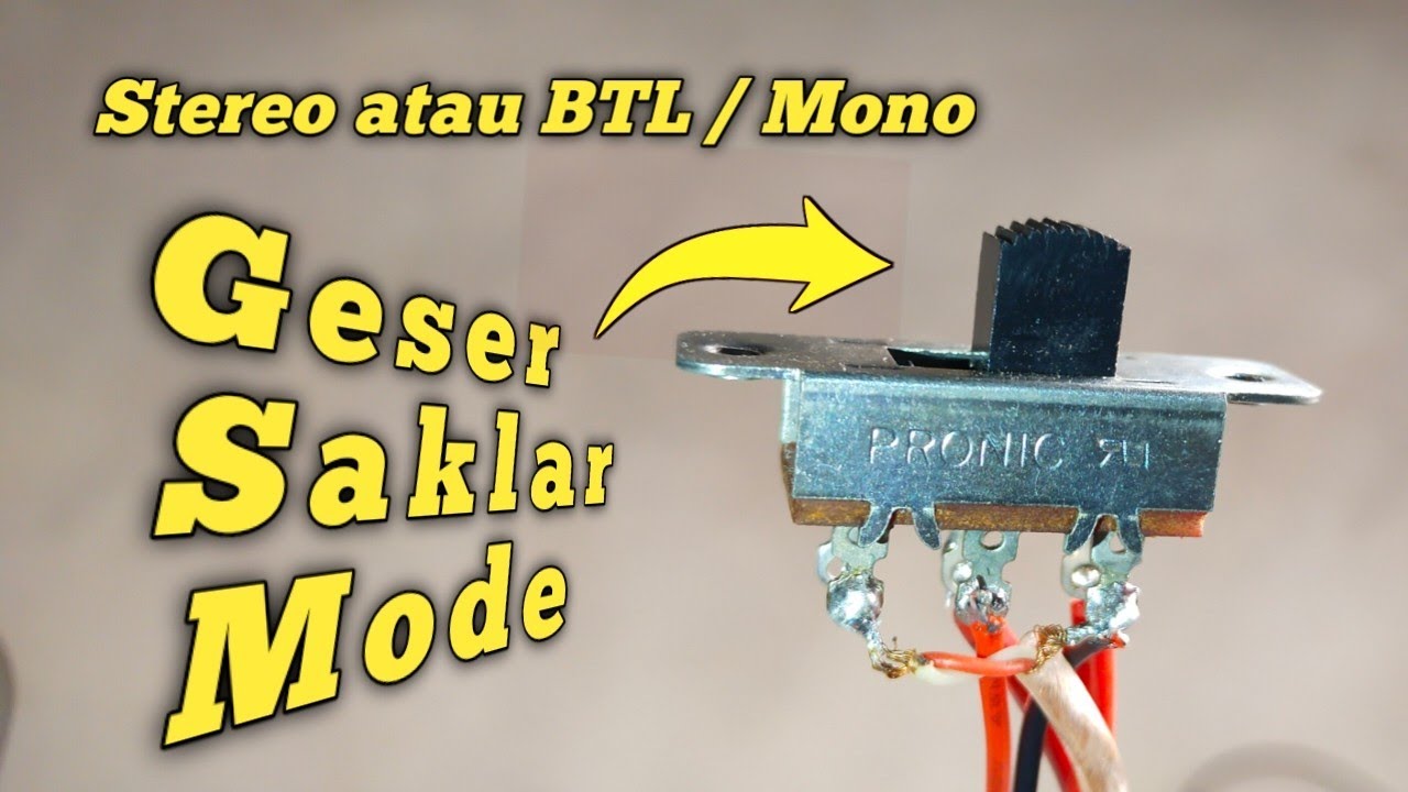 Pasang saklar BTL stereo pada power ocl 150 Watt BTL | Bisa pindah mode hanya satu kali geser saklar