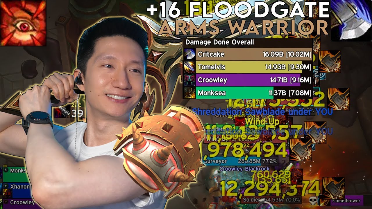 Pumping as Arms WITHOUT Skullsplitter! - Floodgate +16 - Season 3 (War Within Patch 11.2.0)