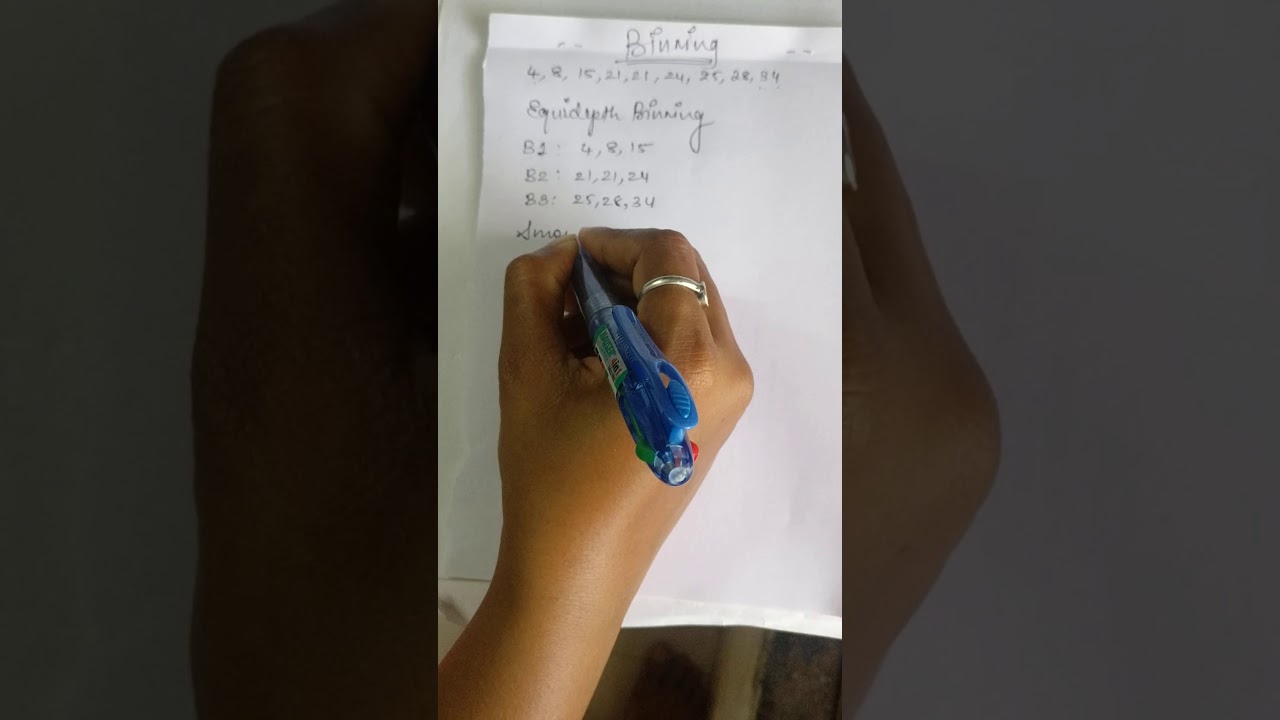 Data Discretization - Binning example 1