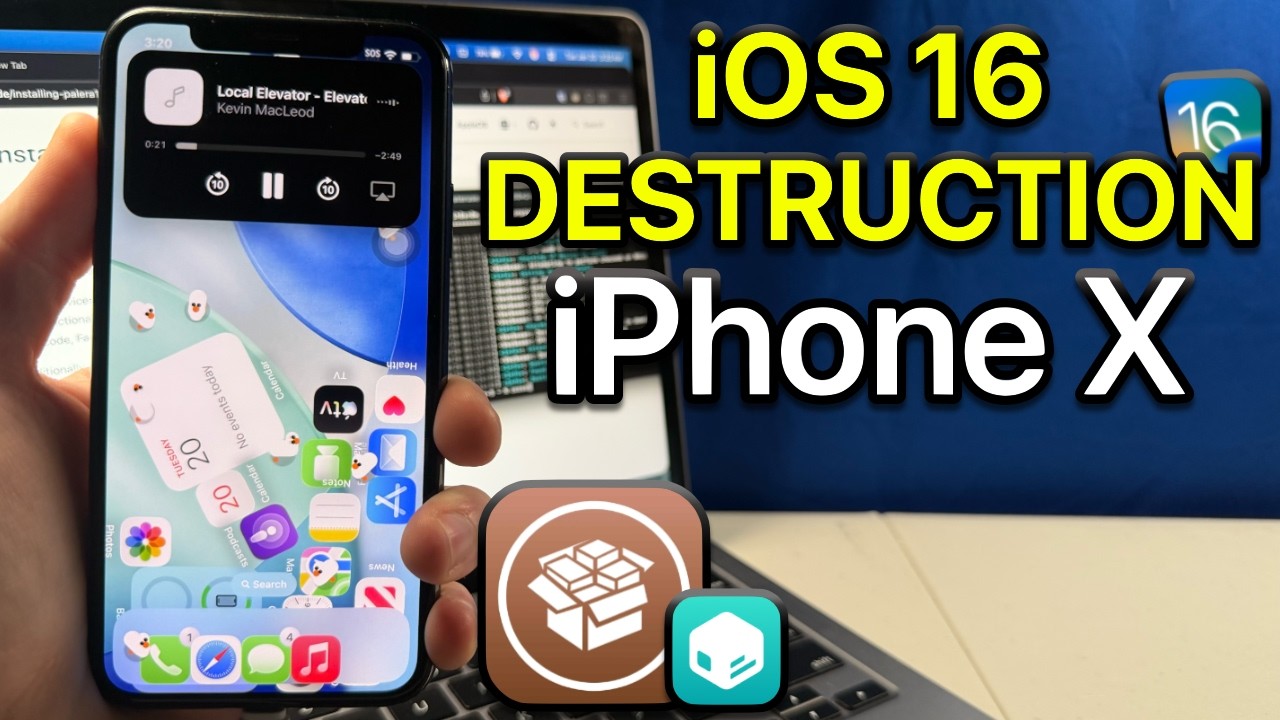 iOS 16 DESTRUCTION (iPhone X Jailbreak)
