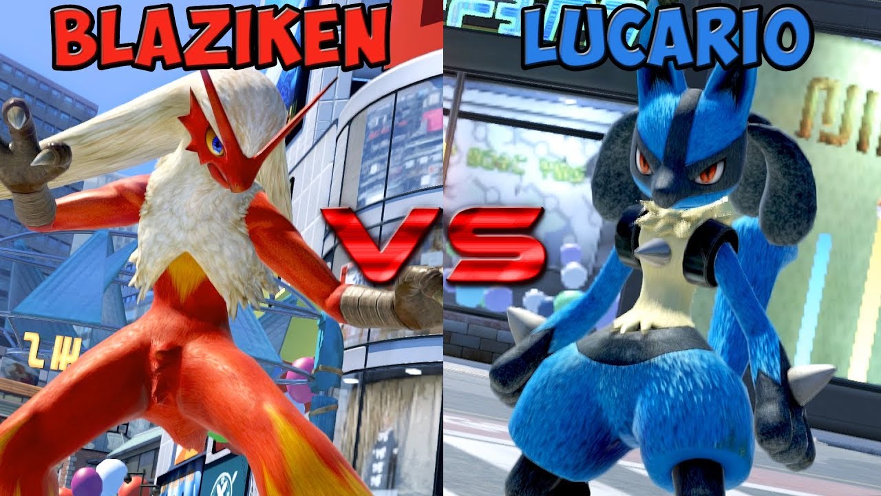 Pokken tournament - Blaziken vs Lucario