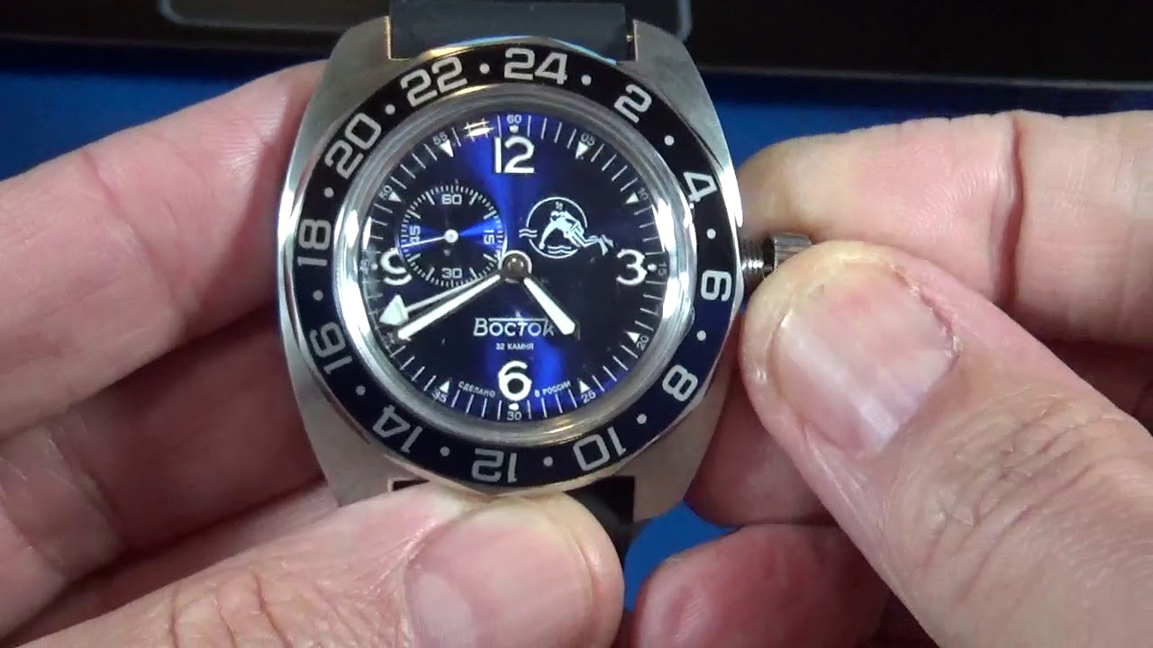 Unboxing and first impressions of the Vostok Amphibia GMT