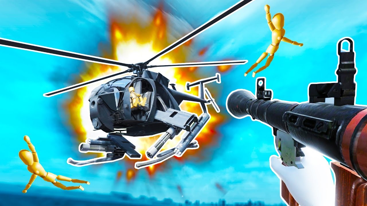I DESTROYED a HELICOPTER with a RPG in Disassembly VR!