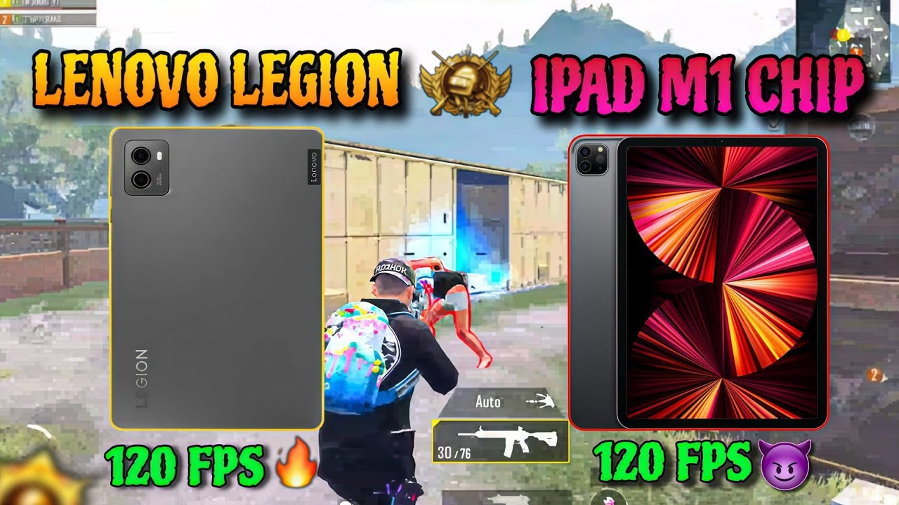 LENOVO LEGION TAB 120 FPS 🥶 IPAD M1 CHIP 120 FPS 🔥 PUBG TEST 💫