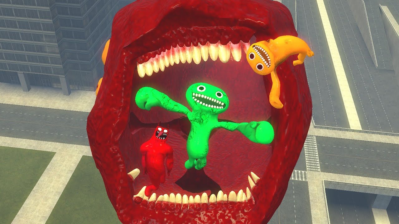 GARTEN OF BANBANLARI TRAİN EATER AGZINA ATIYORUM GARRY'S MOD