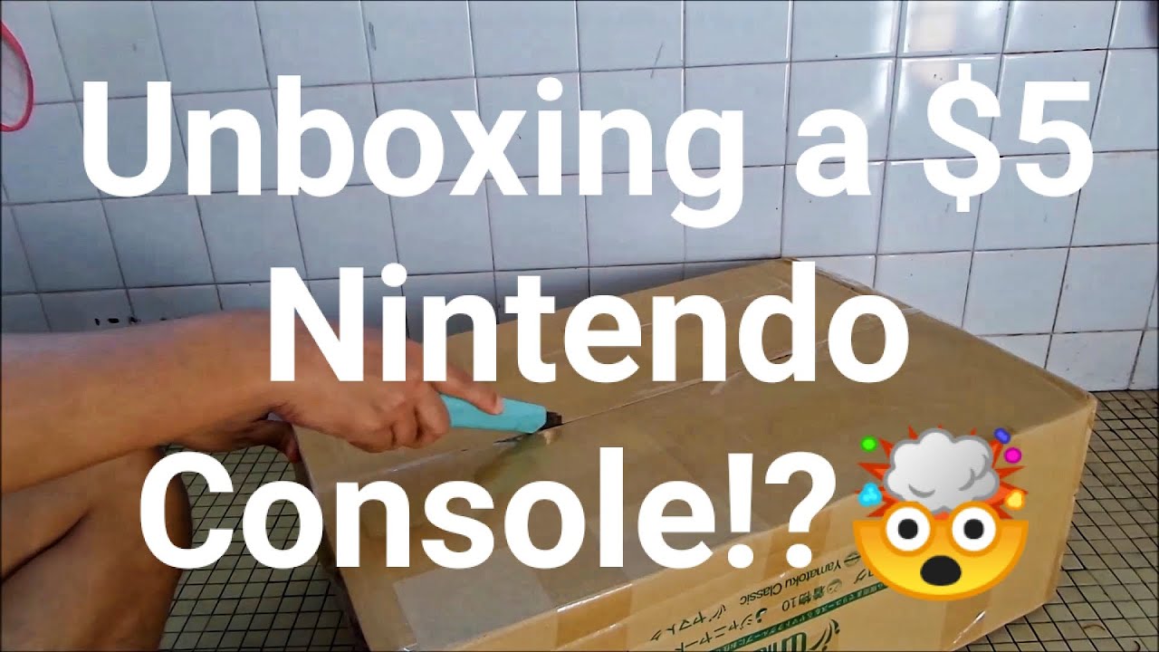 Распаковка консоли Nintendo за 5 долларов..(⊙⊙)(☉_☉)(⊙⊙)