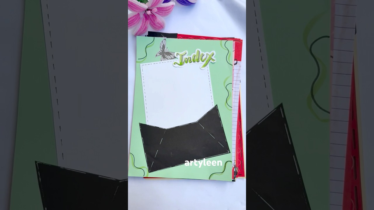Sheet design ideas #youtubeshorts  #projectfile #borderdesign #pagedecoration #projectfiledecoration