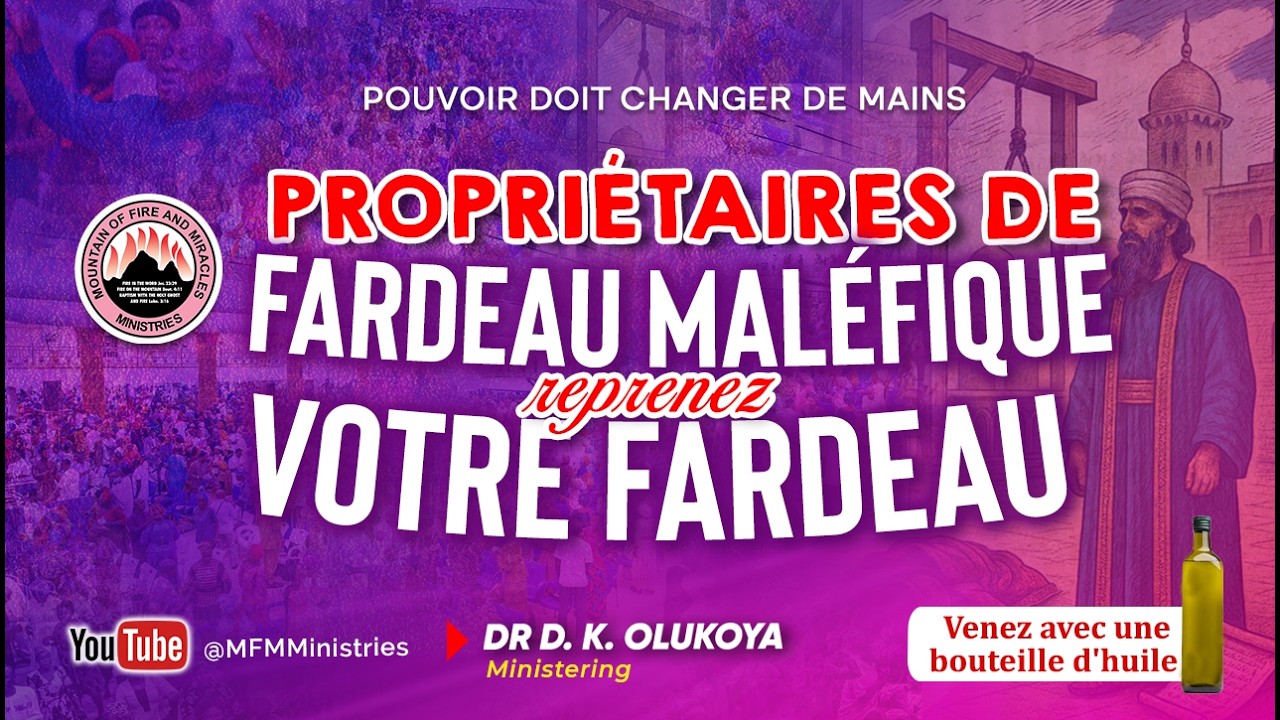 PROGRAMME DU POUVOIR DOIT CHANGER  DE MAINS- MARS 2026 Orateur: Dr. D. K. Olukoya