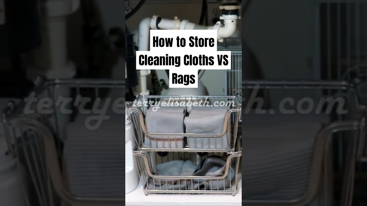 How to Store Cleaning Cloths vs Rags | #SHORTS (2021)
