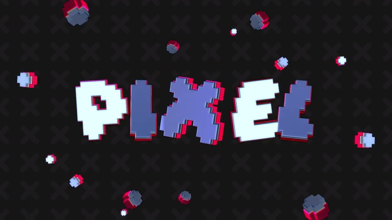 *RETRO* PIXEL 3D IDENT / INTRO / TEMPLATE / After Effect