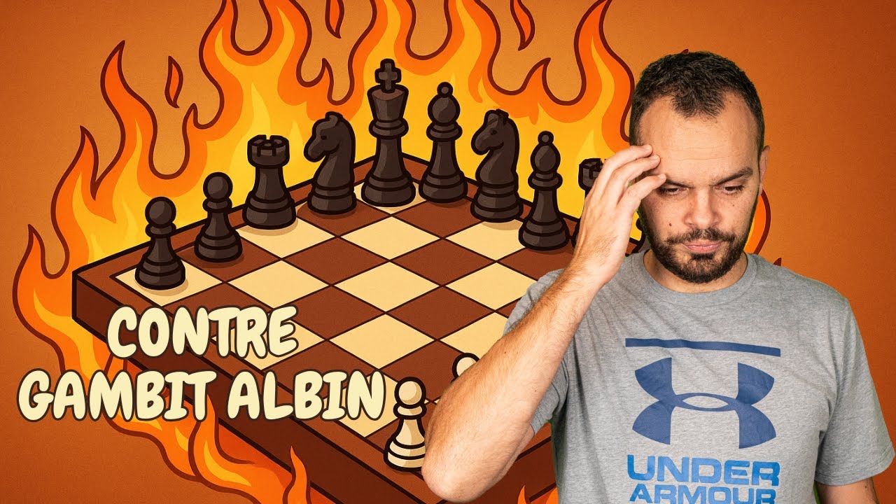 FEU sur l'échiquier : mon adversaire sort le CONTRE GAMBIT ALBIN [Rochefort R4 vs TOMASI]
