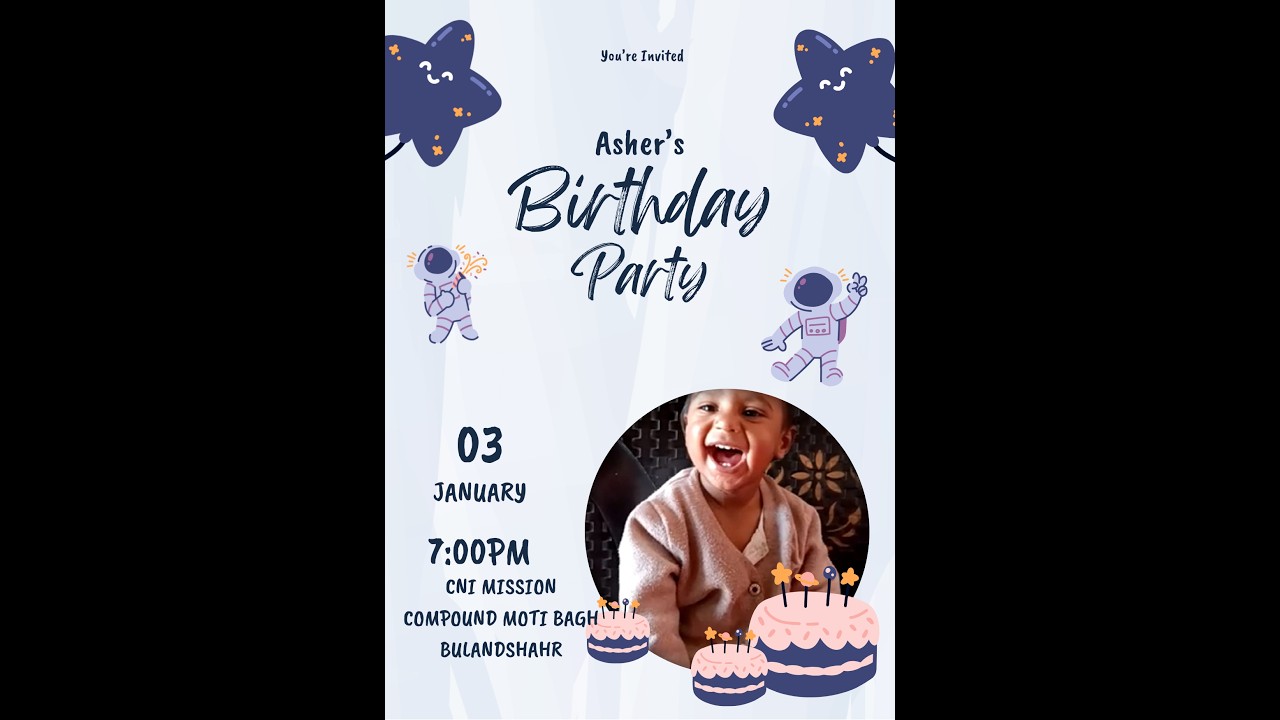 ASHER'S FIRST BIRTHDAY PARTY ENJOY...