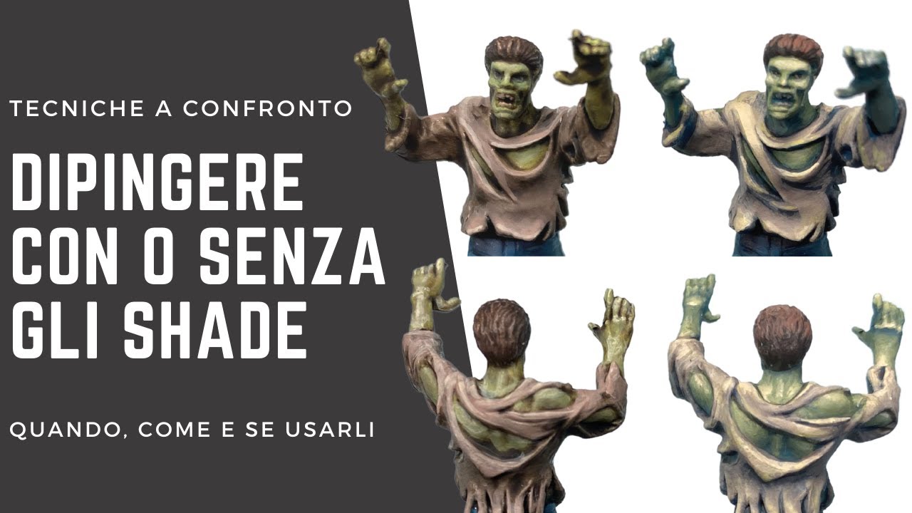 Dipingere le miniature con e senza SHADE - Le differenze