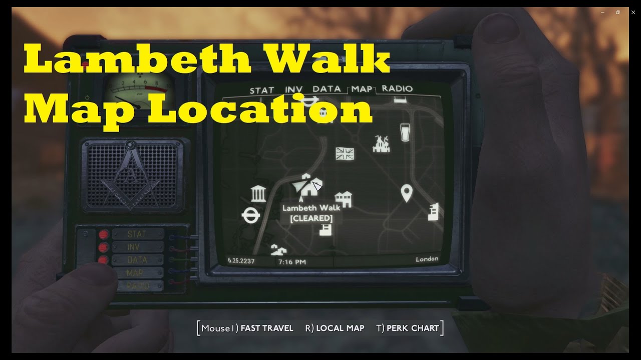 Fallout London Lambeth Walk Map Location