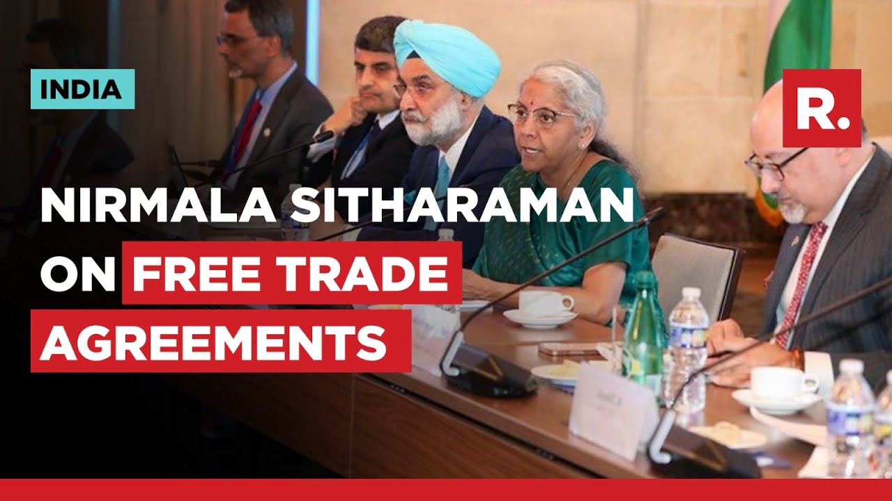 Nirmala Sitharaman, Union Finance Minister, speaks on Free Trade Agreements at PIIE in Washington