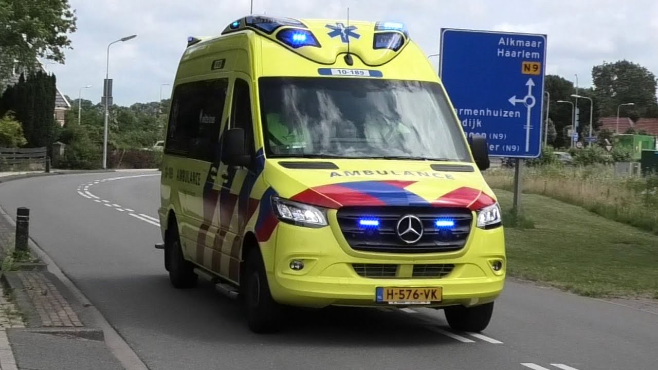 Nieuwe Witte Kruis Ambulance 10-189 | A1 melding in Schoorl-Oost