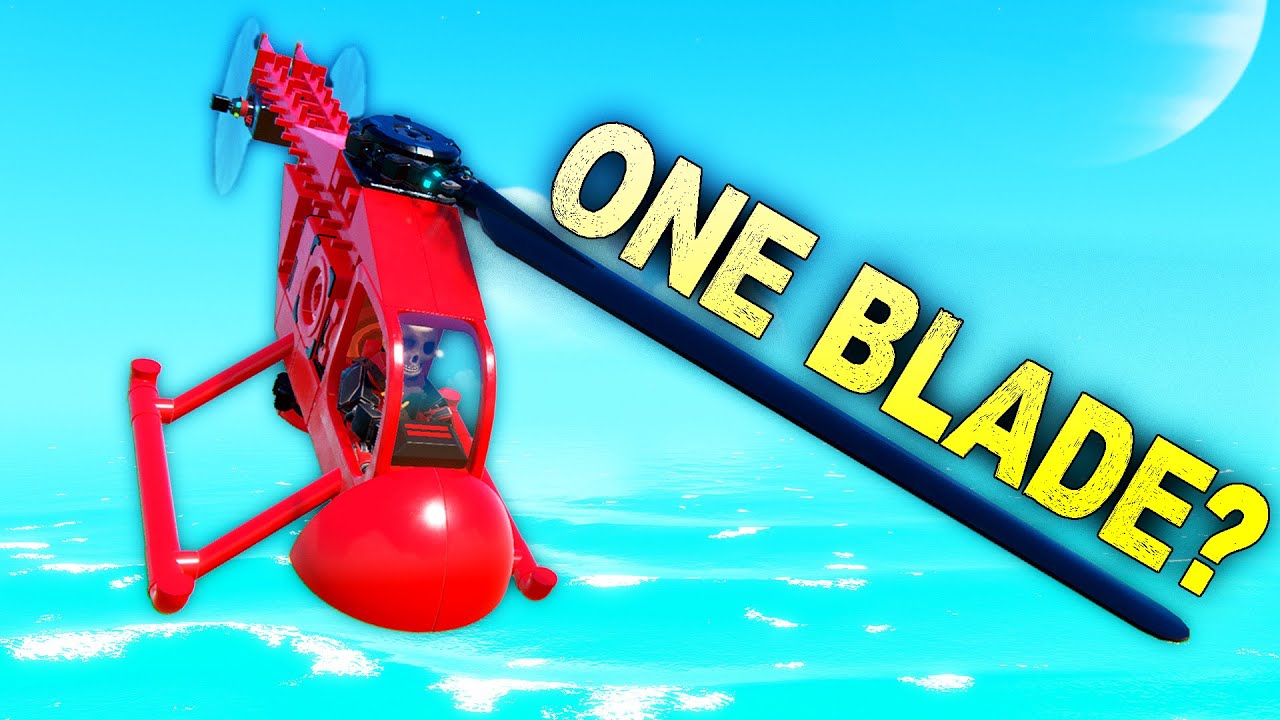 Can a Helicopter Fly with ONLY ONE PROPELLER BLADE?