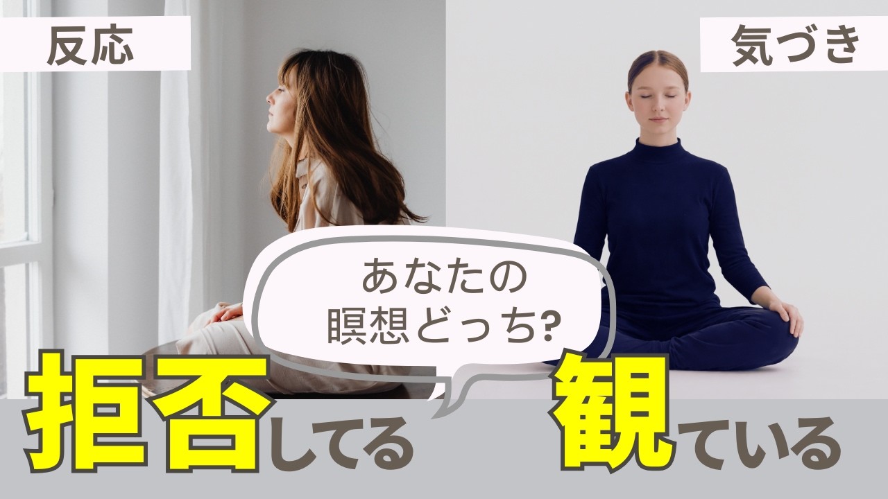 【瞑想 観察 拒否】なぜ「気づいているつもり」が悟りを遠ざけるのか？③｜「感じない」は観察じゃない