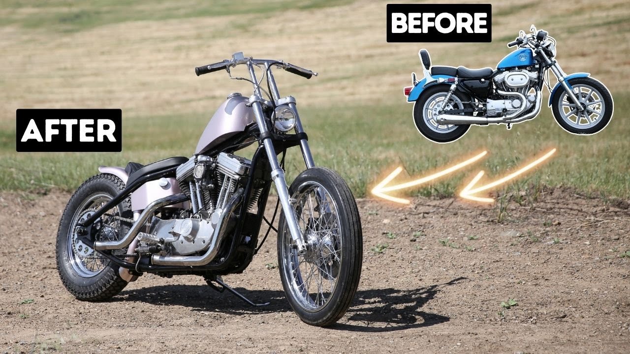 Building a Sportster Chopper in 15 Minutes | Start to Finish