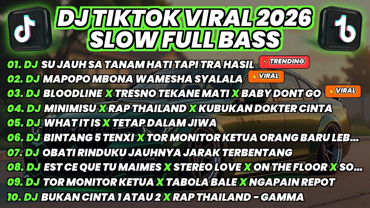 🎵 DJ TIKTOK VIRAL TERBARU 2026 🎵 DJ SU JAUH SA TANAM HATI X MAPOPO FULL BASS SLOW