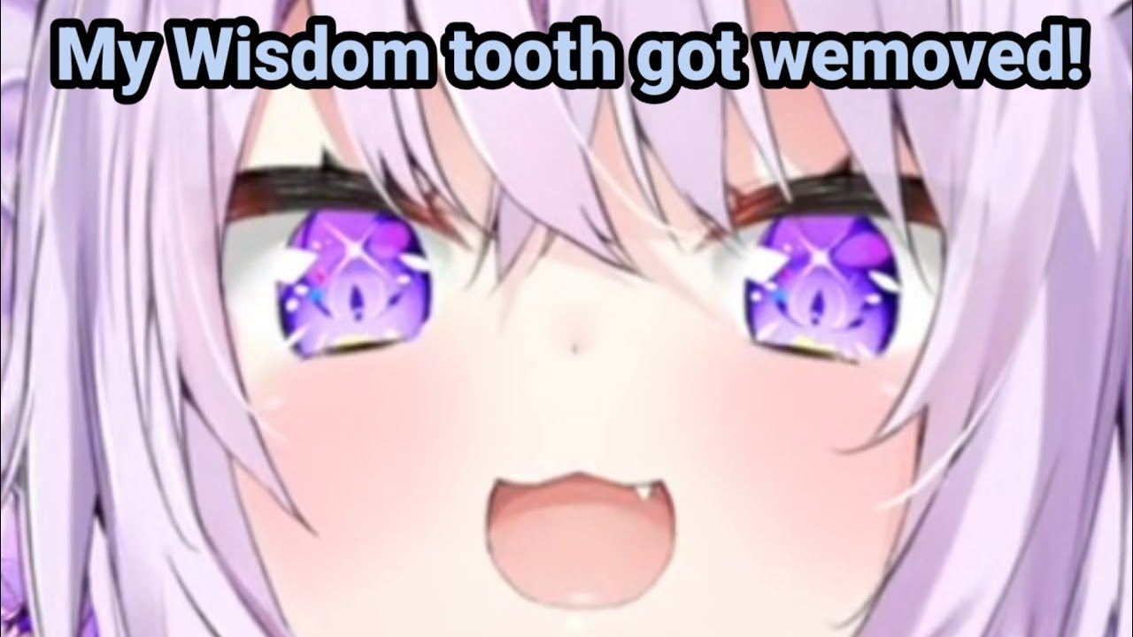 Okayu's wisdom tooth got removed and she becomes cuter than ever