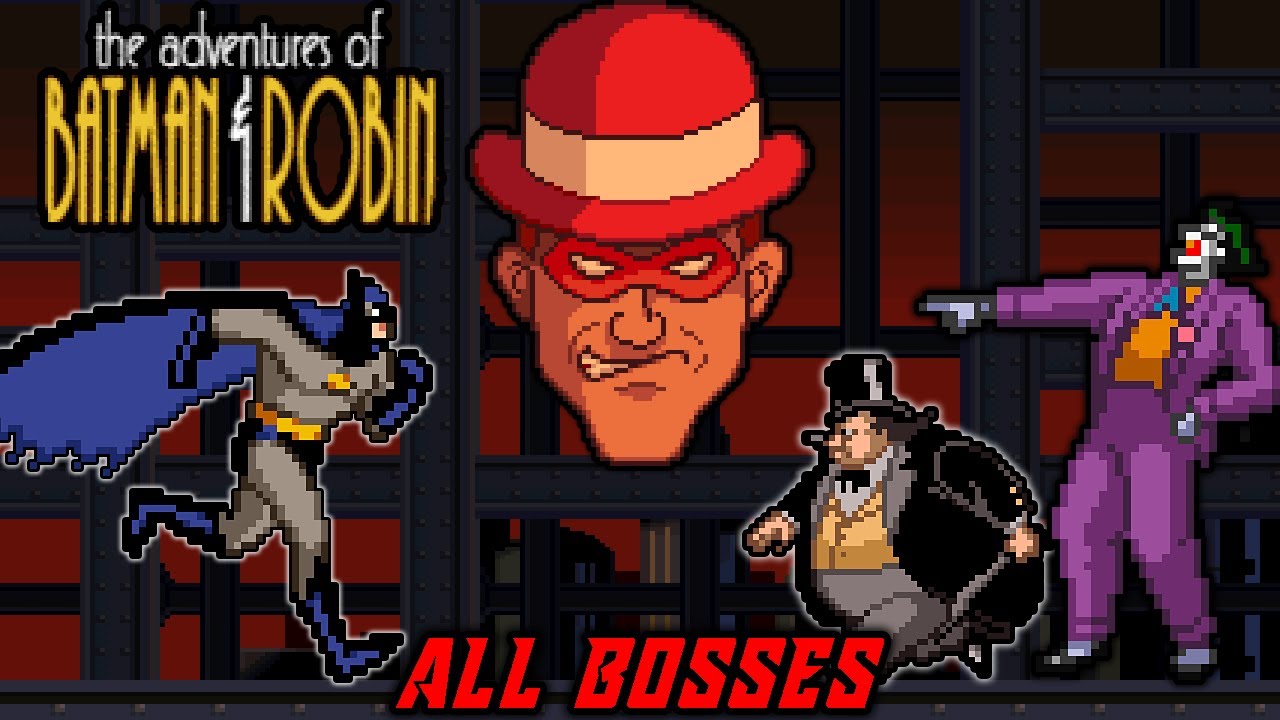 The Adventures of Batman & Robin (SNES) - All Bosses [No Damage]