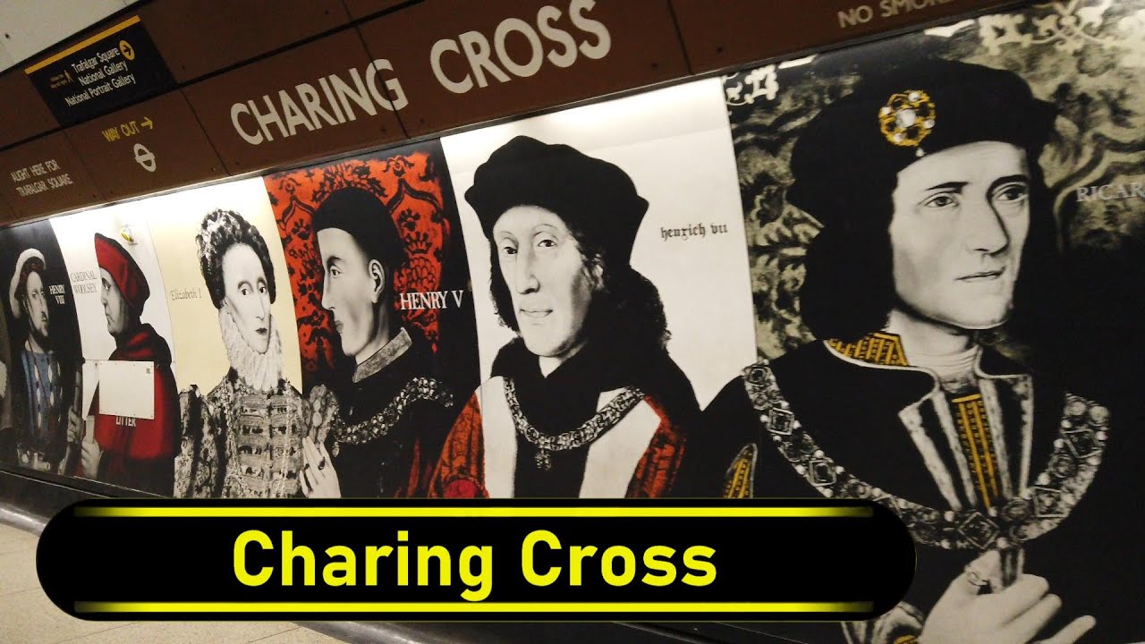 Tube Station Charing Cross - London 🇬🇧 - Walkthrough 🚶