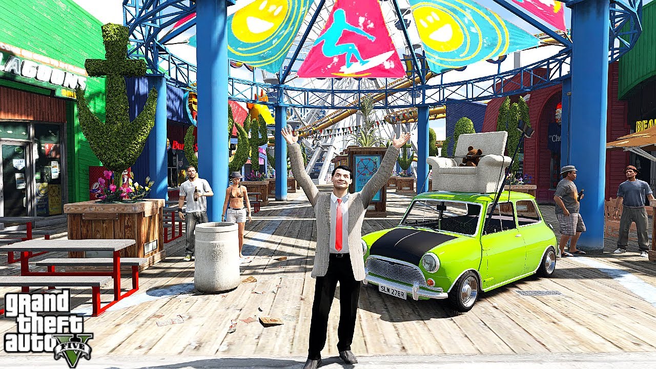 Mr. Bean s Amusement Park | GTA V Machinima Gameplay