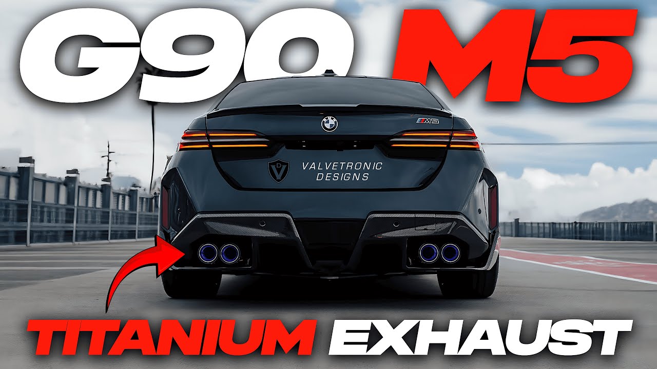 TITANIUM EXHAUST on the G90 M5! BRUTAL V8 SOUND! | Valvetronic Designs