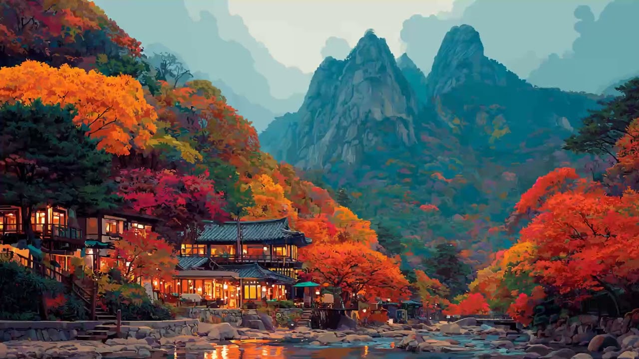 [Playlist] (중간광고없음) 가을의 낭만, 산속의 고요한 저녁 | 감성음악 | 공부음악 | 집중력음악  | Lofi & Classical Music