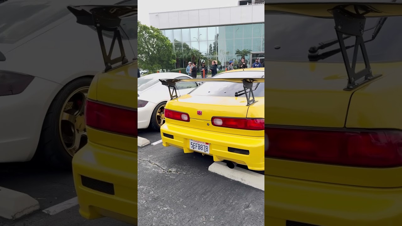 Yellow Honda Integra #cartok #jdm #jdmcars #jdmculture #jdmlifestyle #acuraintegra #integra
