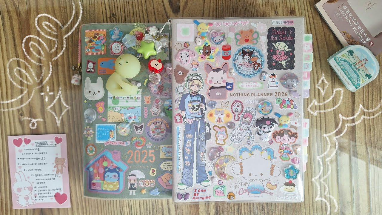 chatty setting up my 2026 journal .☘︎ ݁˖ | a5 nothing planner original