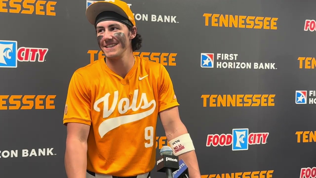 Vols 3B Henry Ford reacts to Tennessee baseball's series win over Wright State