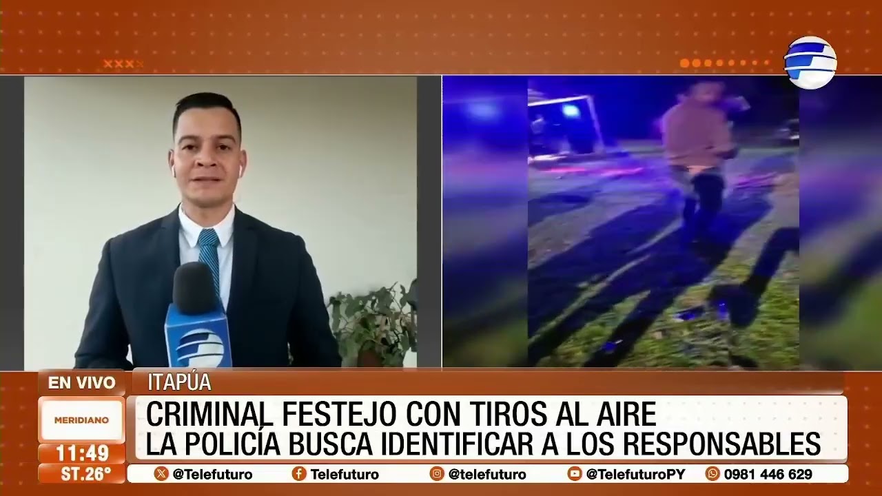 Criminal festejo con tiros al aire en San Pedro del Paraná