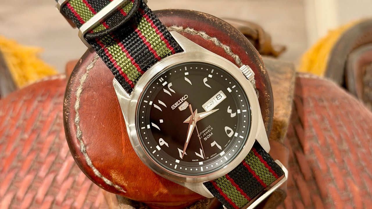Seiko 5 Automatic Black Arabic Dial