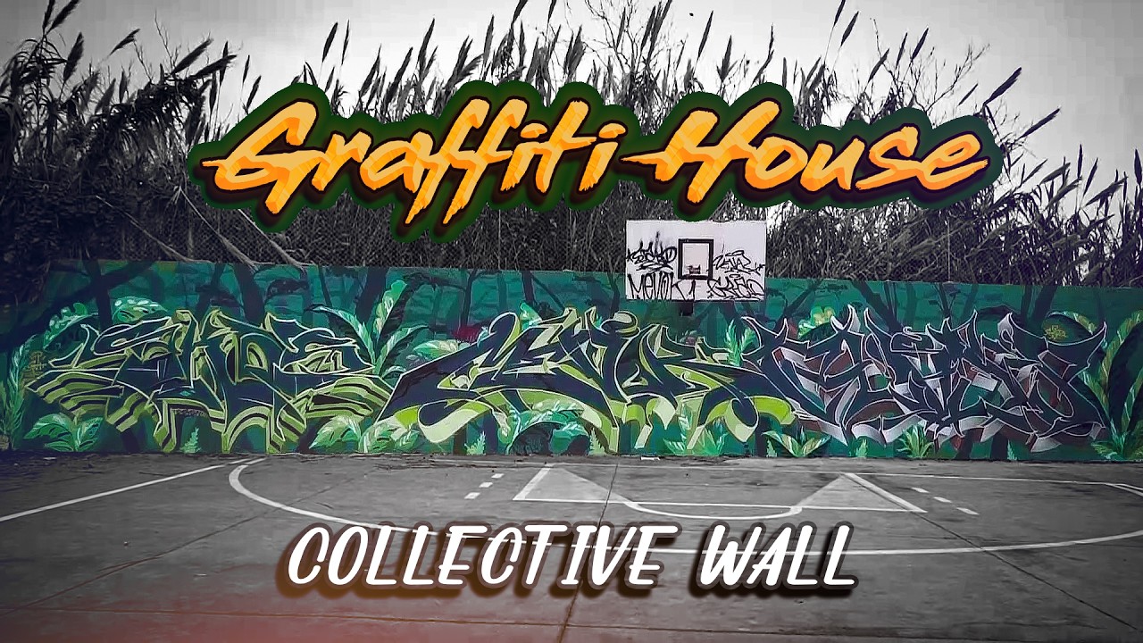 GRAFFITI HOUSE COLLECTIF &mdash; 4 Artists Painting a Full Wall in Tangier 🔥 Urban Art Session