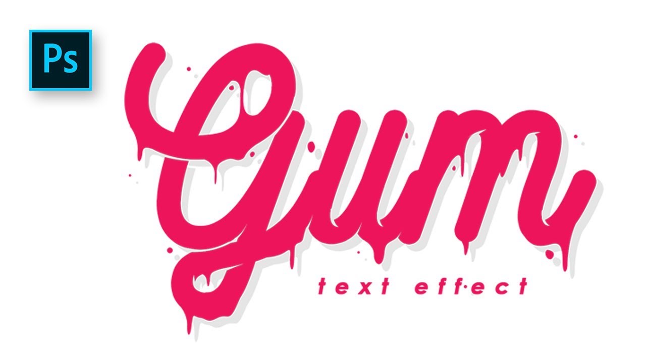 How to Create a Lettering with Melt Text Effect in Photoshop - Photoshop Tutorials