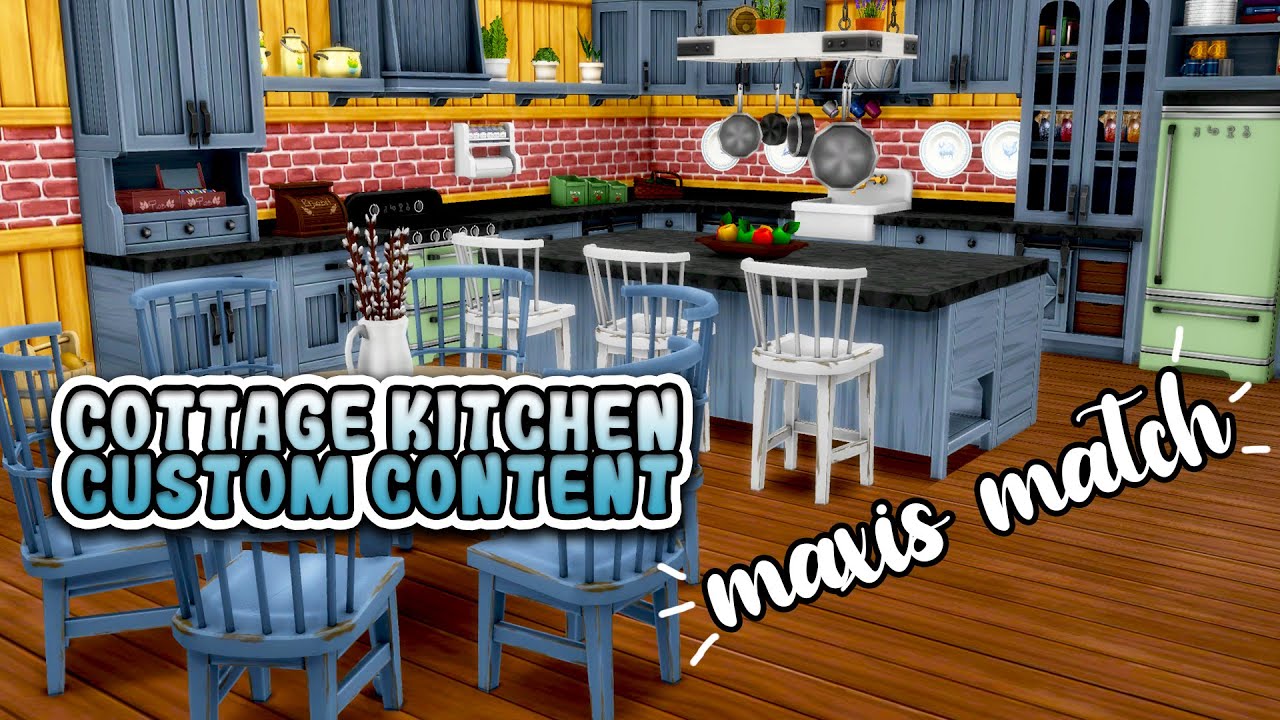 The Best Cottage Kitchen Custom Content For The Sims 4 + CC LINKS