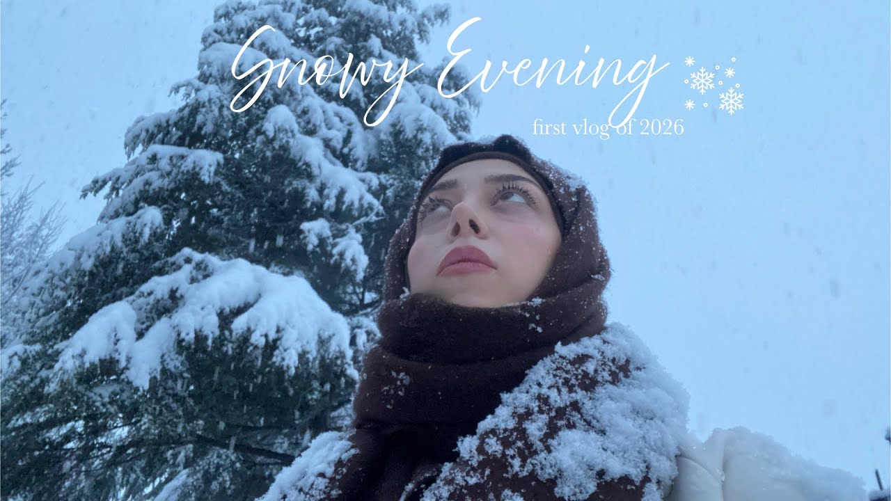 Spend a snowy evening with me | playing in the snow, great news, easy date & chocolate snack