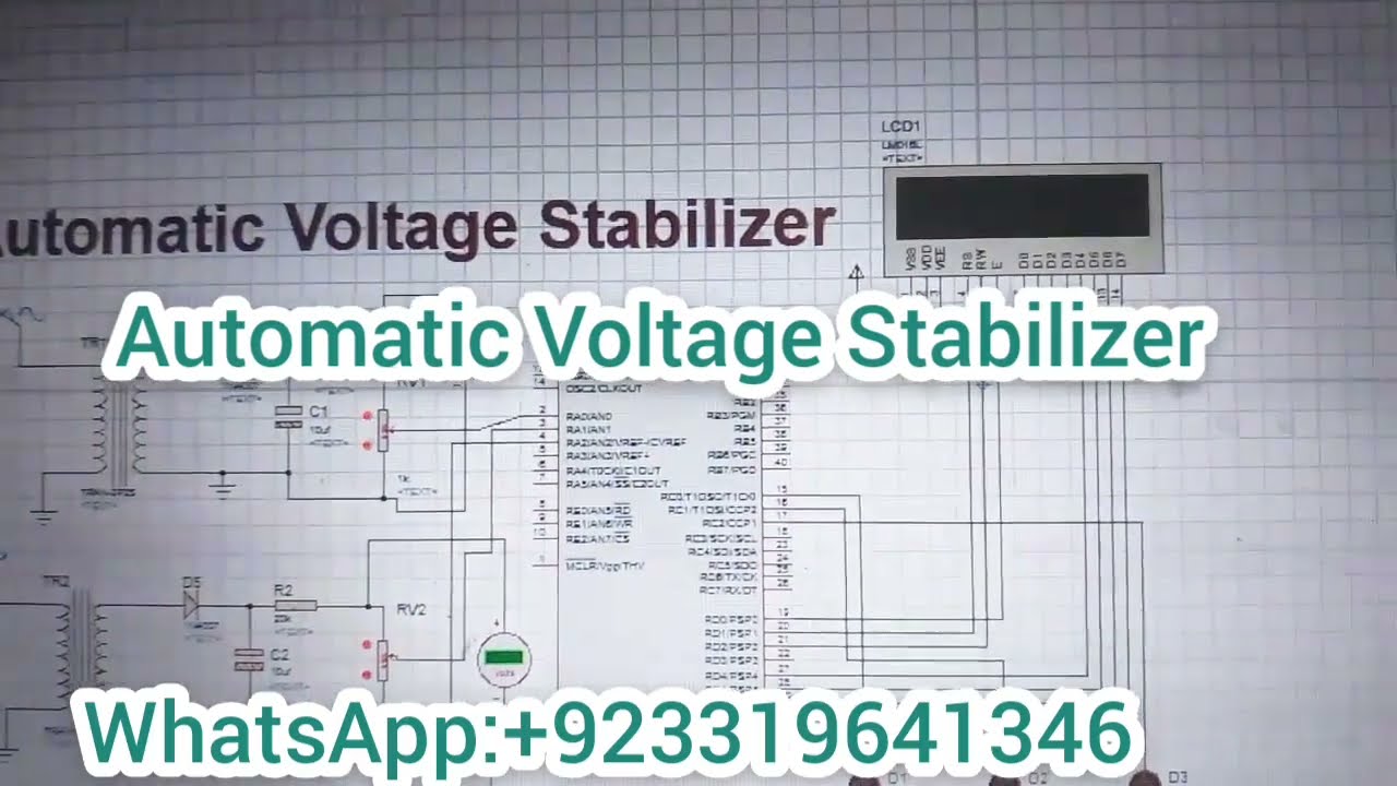 Automatic Voltage Stabilizer ,Proteus Simulation + CCS Compiler C Code Available
