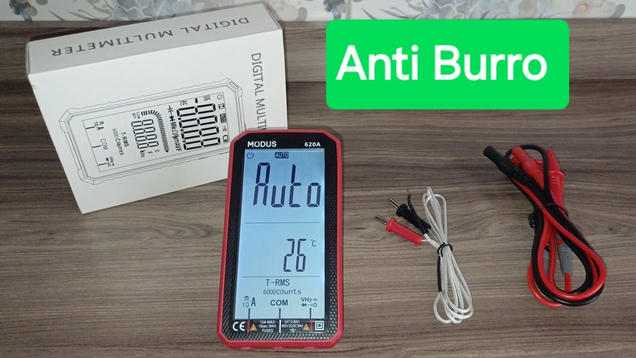 Multímetro Digital Anti Queima Modus 620A - Unboxing, Review e Teste Completo