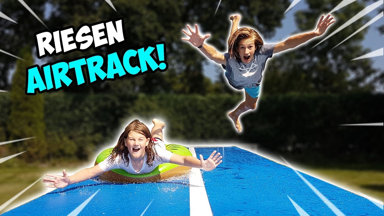 Unser EIGENES RIESEN AIRTRACK aus CHINA! (Wasserrutsche und Sprungkissen!)