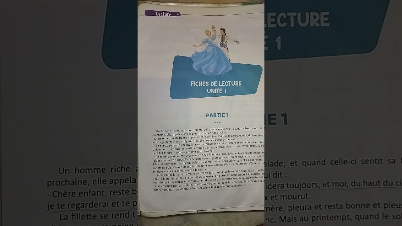 Fichier de lecture suivie page 10. Cendrillon
