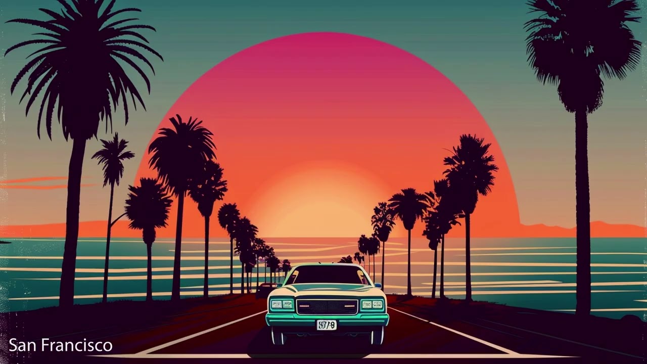 Palms, neon and the San Francisco skyline - deep house + nu‑jazz, cozy mixes and live instrumentals