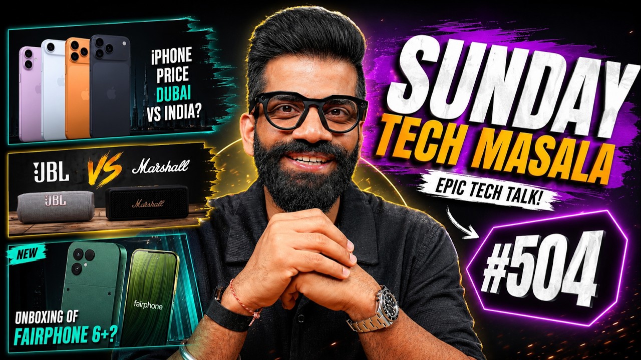 iPhone 18 Pro Max Giveaway? | JBL Vs Marshall? | Fairphone 6+? | STM #504 | Technical Guruji🔥🔥🔥