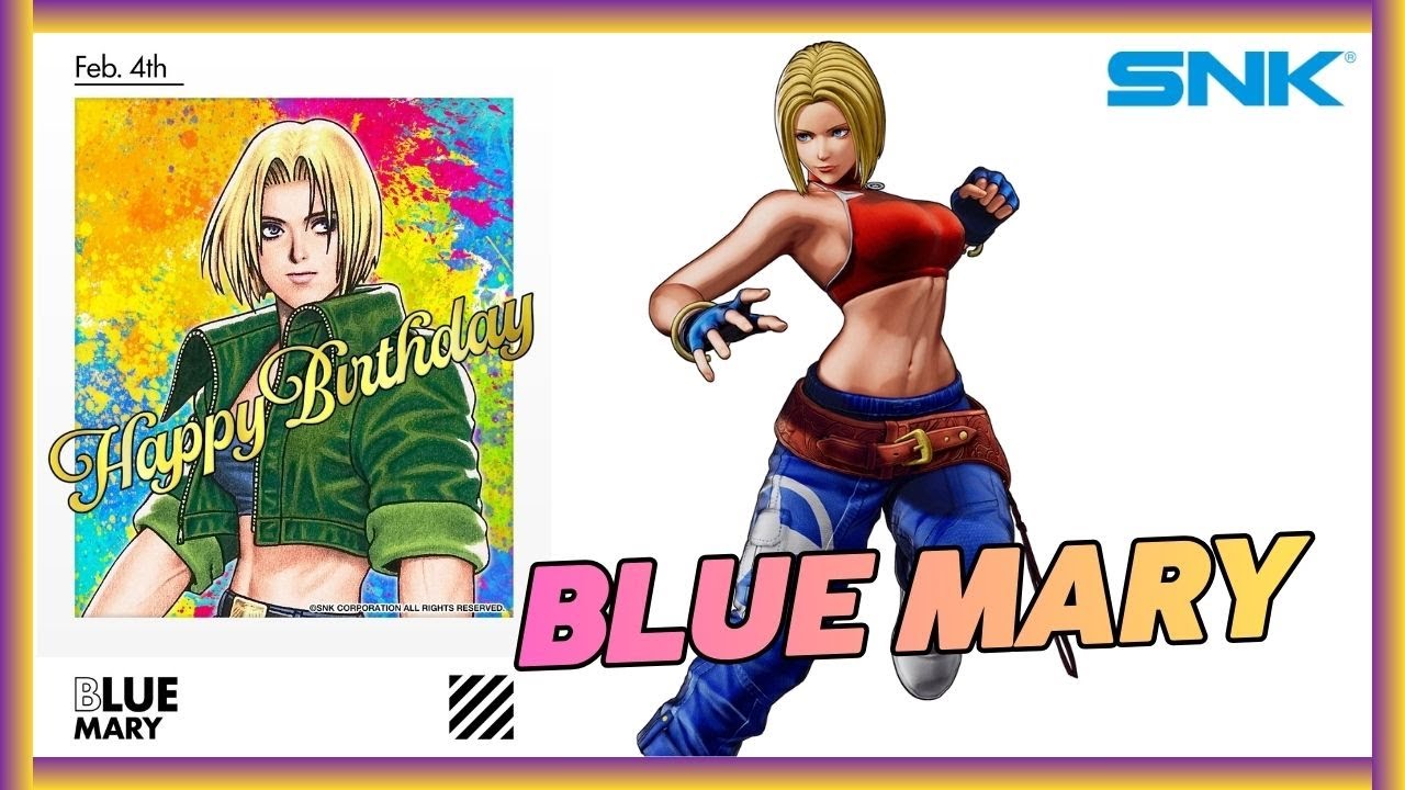 HAPPY BIRTHDAY BLUE MARY! 04/02 🎂 A Rainha dos Grapples Completa + Anos! | Fatal Fury & KOF