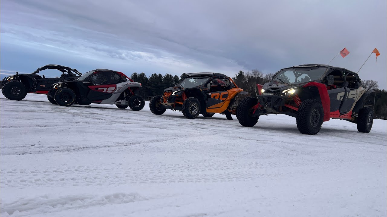 No Grip. Full Boost. Ice Racing FULL SEND on ICE!  Maverick MAX XRS RR Goes Wild on a Frozen Lake