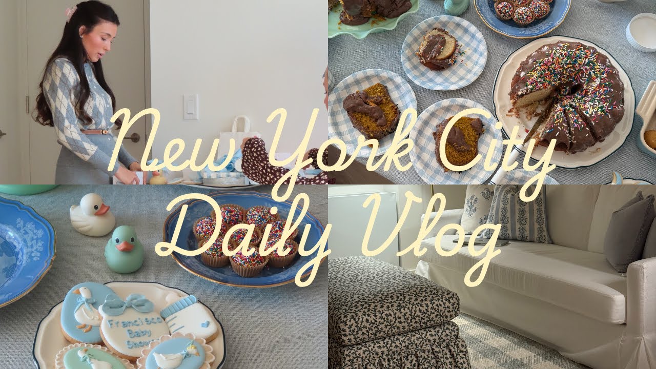 NYC VLOG - Fiz o chá de bebê da minha melhor amiga no meu apto!!!!