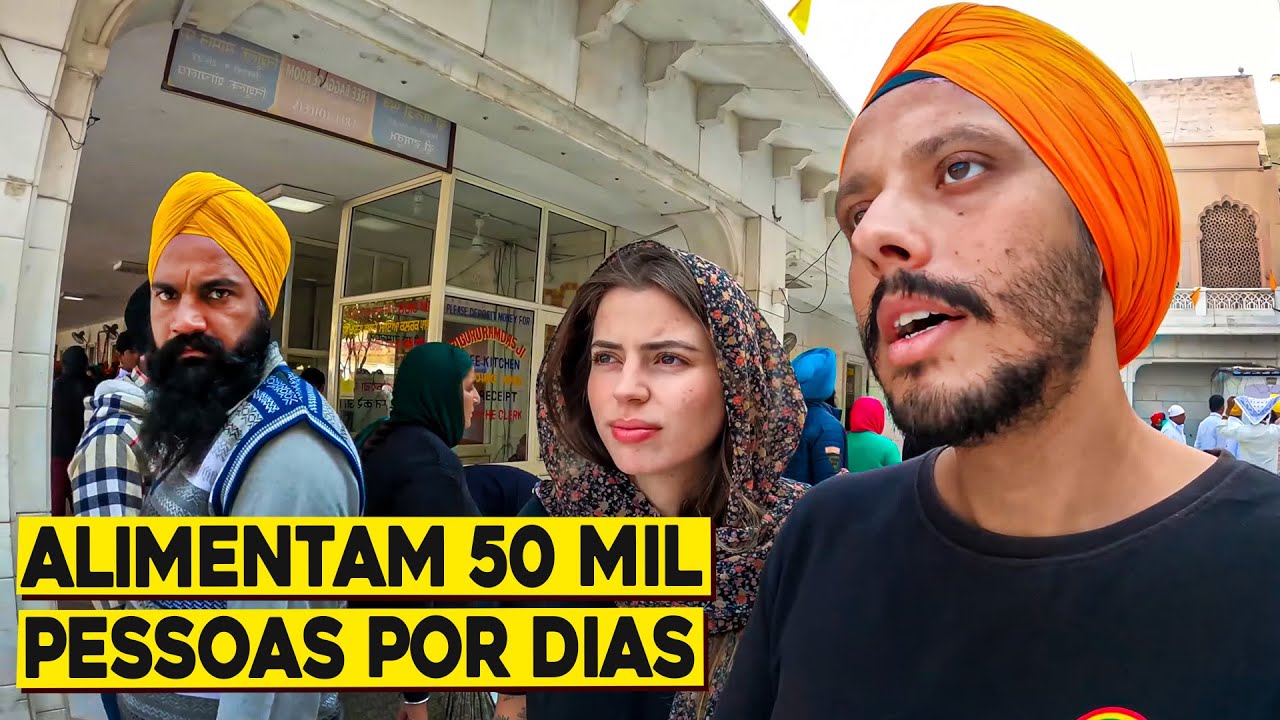 NINGUÉM PASSA FOME NESSA CIDADE NA ÍNDIA (Amritsar)